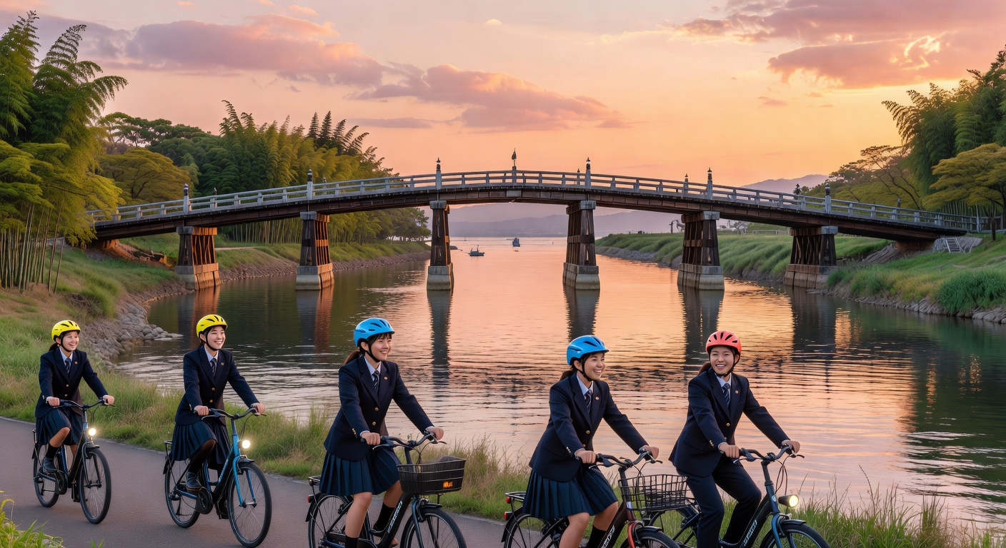 Another Economic Sphere is Sprouting in the Base Town—High School Students in Iwakuni Create a “Reason to Stay” with E-Bikes