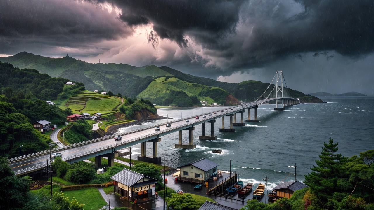 Heavy Rain Halts Shimanami, Shinkansen Stops, Nishikigawa Railway Ceases Operations—How Many Threads Hold Together the Connections in Setouchi?