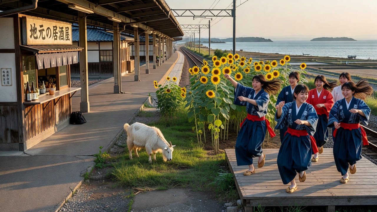 One Million Yen to Decorate the Station, Goats Grazing, High School Students on Stage — Iwakuni Prepares Its Entrance While Remaining “Less Than a Tourist Destination”