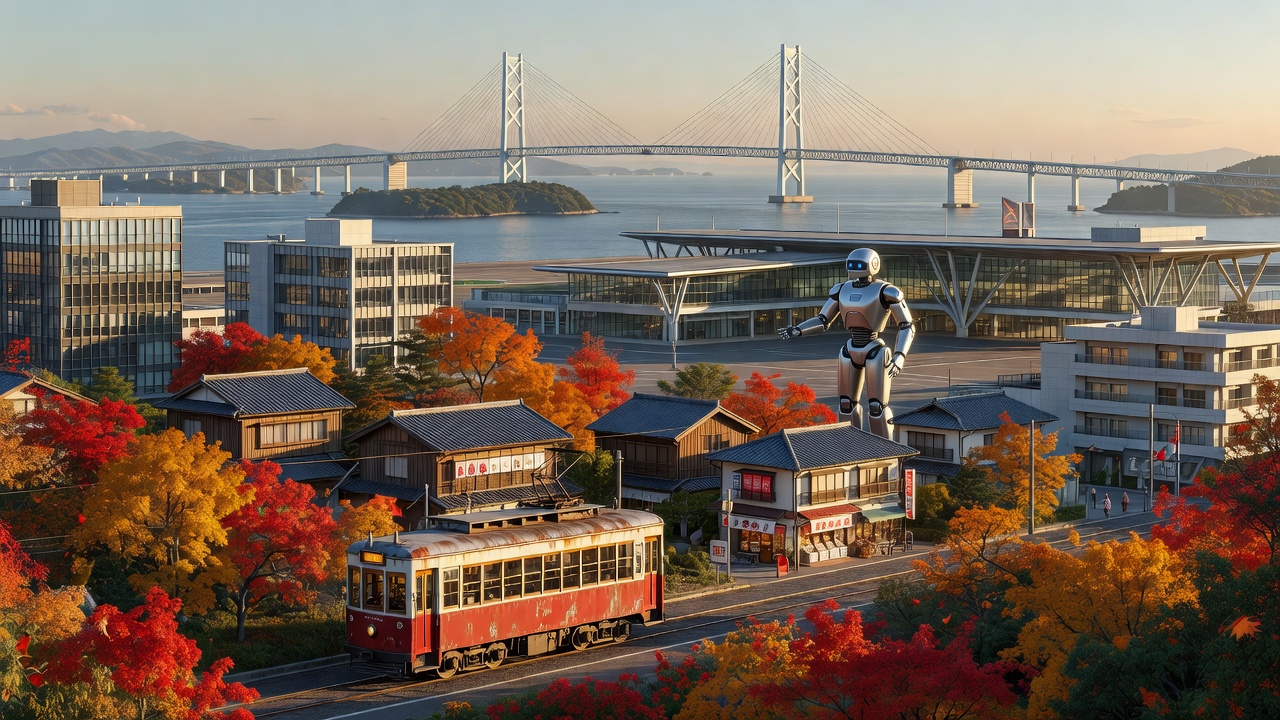 広電が貸切バス30年ぶり再開×広島空港ロボット×しまなみ塔頂ツアー——「移動を売る」の再発明