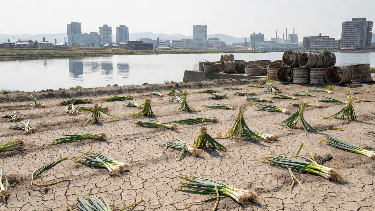Heat Wave Devastates Kan-on Negi, 10,000 Sweetfish Die, Oyster Harvest Halved—What ‘Water and Heat’ Are Destroying in Hiroshima