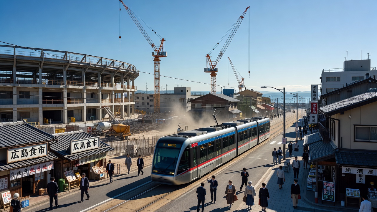 Tram Acceleration After 72 Years, JR Elevated Project Delayed by 10 Years, Arena Concept—Who Will Benefit from the Redrawn “Flow” in Hiroshima?
