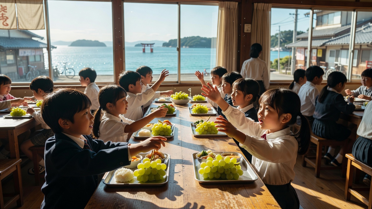 17,000 Servings of Shine Muscat and 220,000 Attendees at the Sake Festival: The System of East Hiroshima’s “Birthplace” Sustained by School Lunches and Festivals